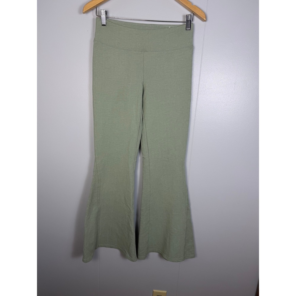 American Eagle Loungewear Earthy Boho Flare Legging Women Small Green High Rise